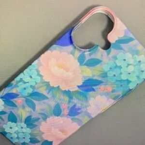 SHEIN Floral Phone Case - Pink and Blue